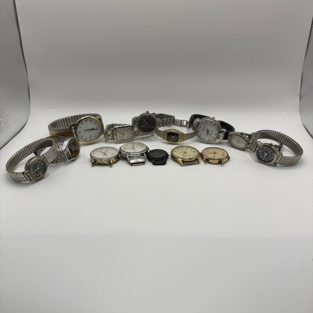 Vintage Watch Lot for Parts Repair Timex Casio Cardinal Mixed Analog Digital